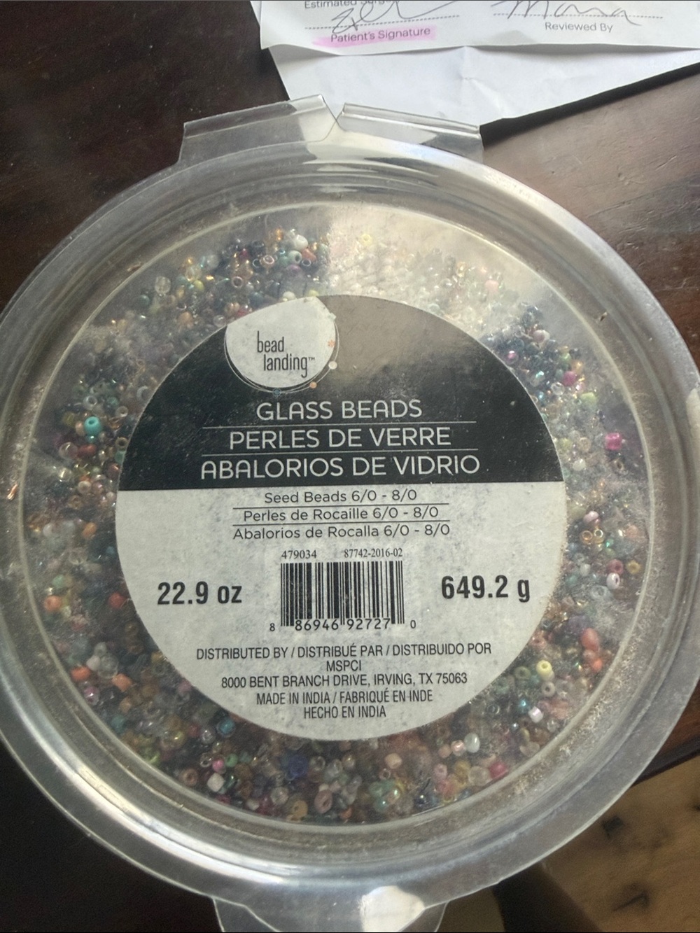 Bead Landing Multicolor Glass Seed Beads - Assorted Pastel Mix